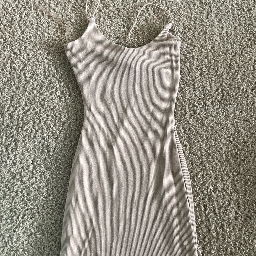 Windsor Ribbed Knit Top in Beige